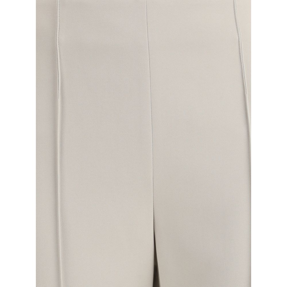 Giorgio Armani Gray Viscose Casual Pants