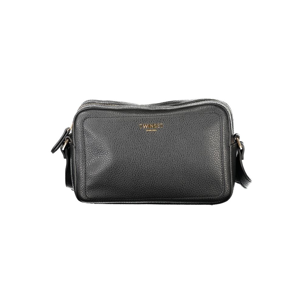 Twinset Black Polyurethane Women's Camera Bag | Regal Royce