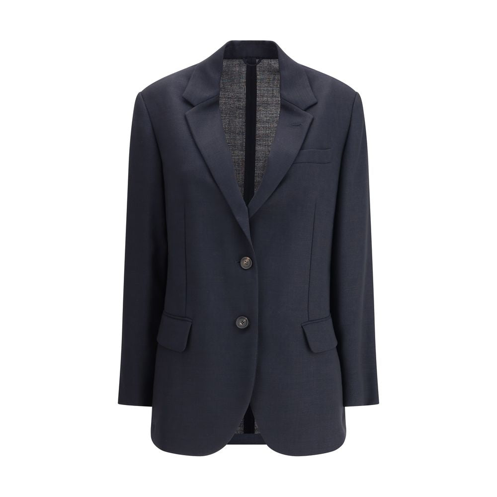 Brunello Cucinelli Blue Fleece Wool Blazer | Regal Royce