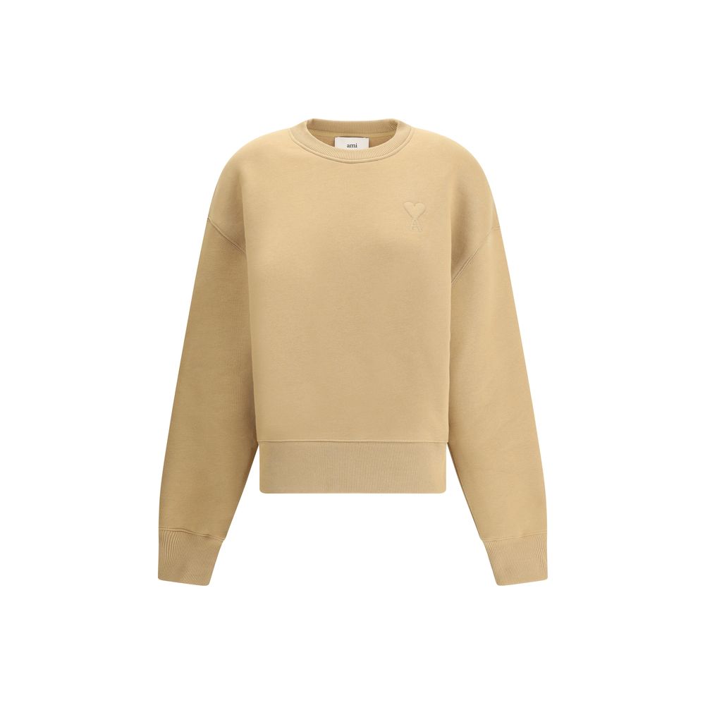 Ami Paris Beige Cotton Sweatshirt | Regal Royce