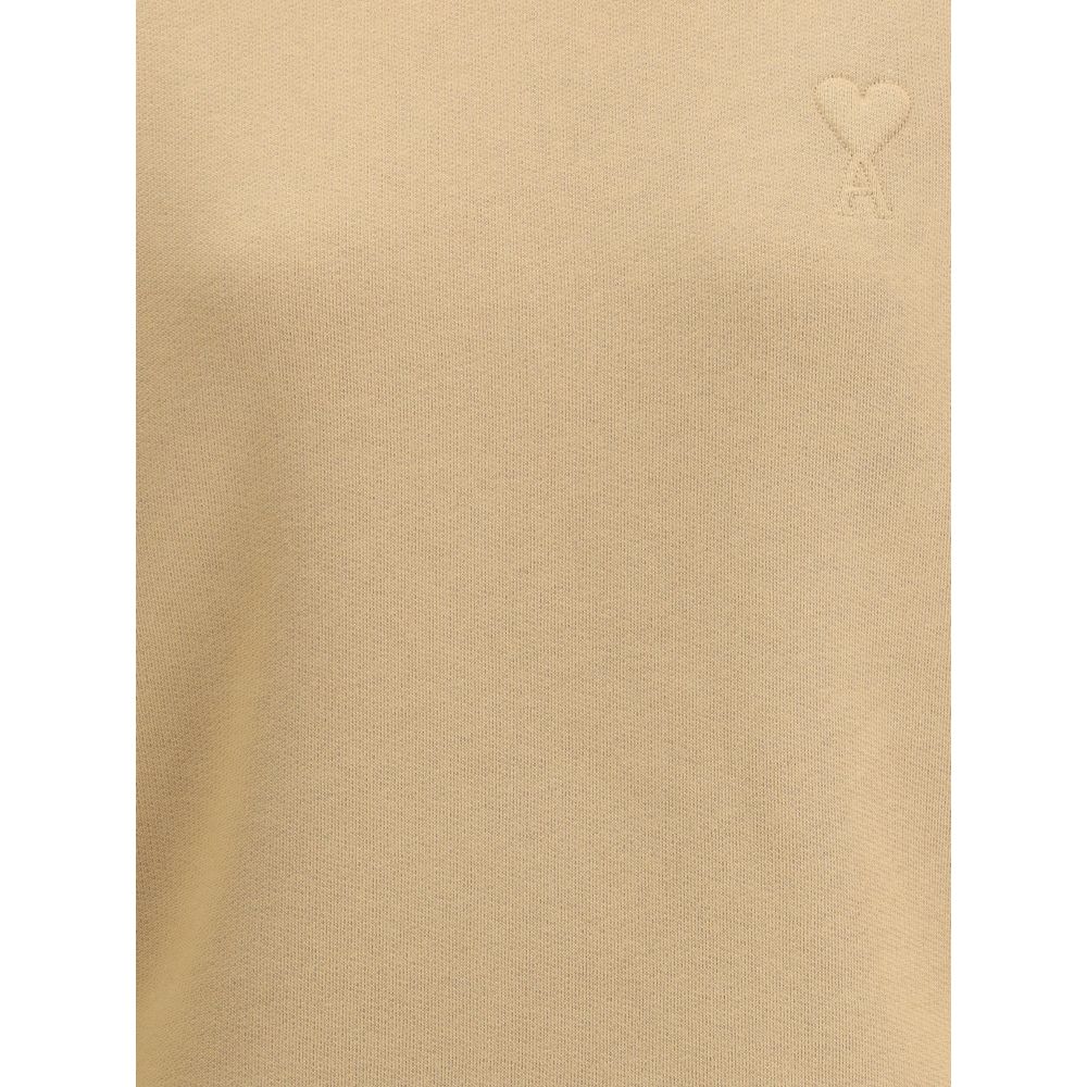 Ami Paris Beige Cotton Sweatshirt | Regal Royce