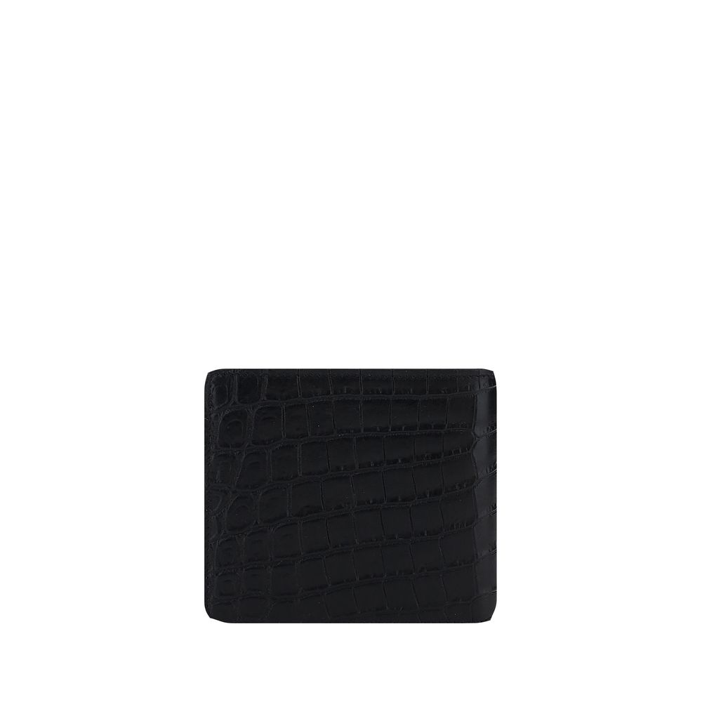 Saint Laurent Black Calf Leather Bos Taurus Wallet | Regal Royce