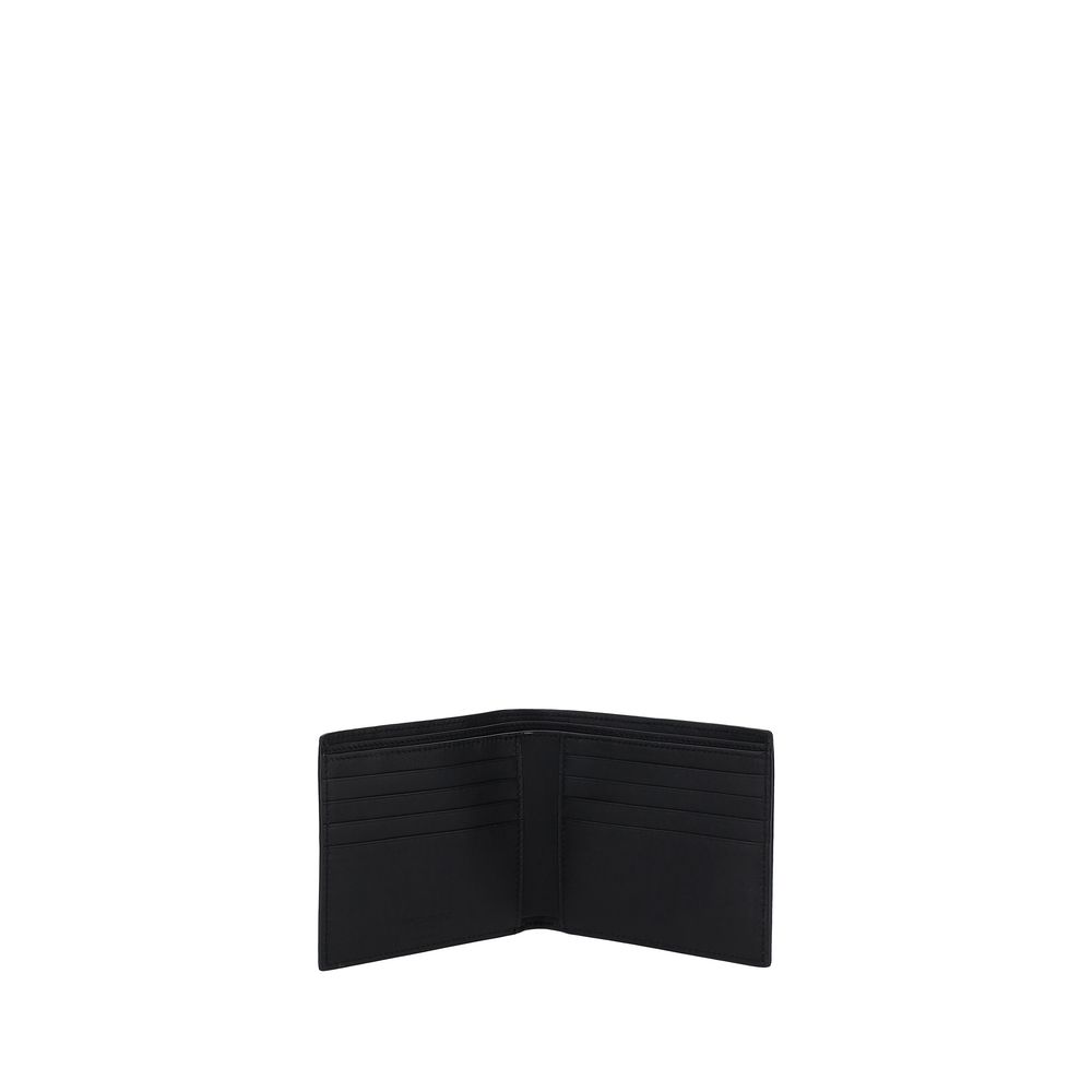 Saint Laurent Black Calf Leather Bos Taurus Wallet | Regal Royce