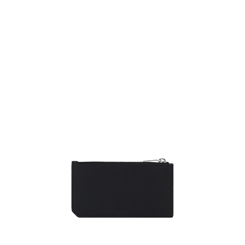 Saint Laurent Black Calf Leather Bos Taurus Wallet | Regal Royce