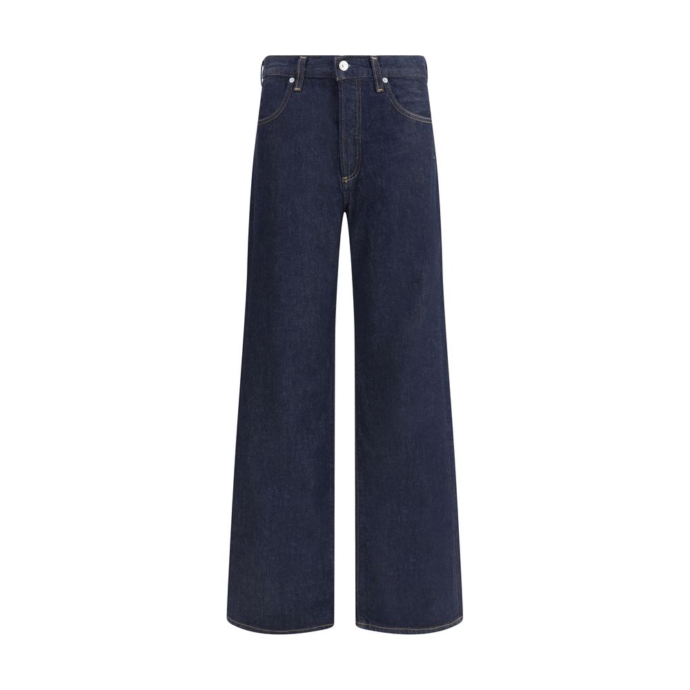 Citizens of Humanity Blue Recycled Cotton Straight-Leg Jeans | Regal Royce