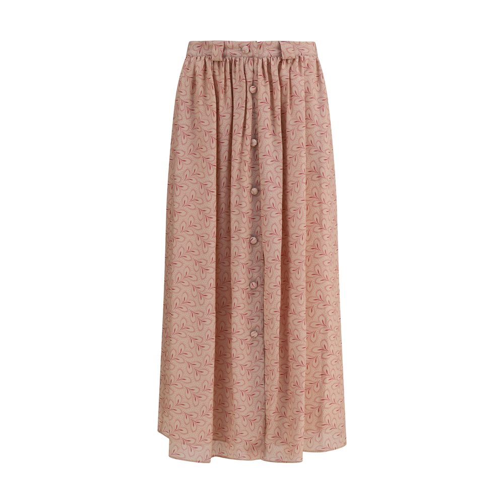 Kristina Ti Multicolor Silk Long Skirt | Regal Royce