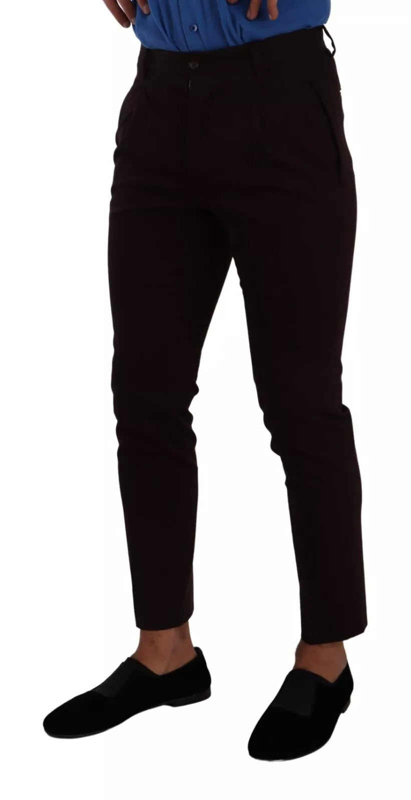 Dolce & Gabbana Bordeaux Cotton Stretch Skinny Trouser | Regal Royce