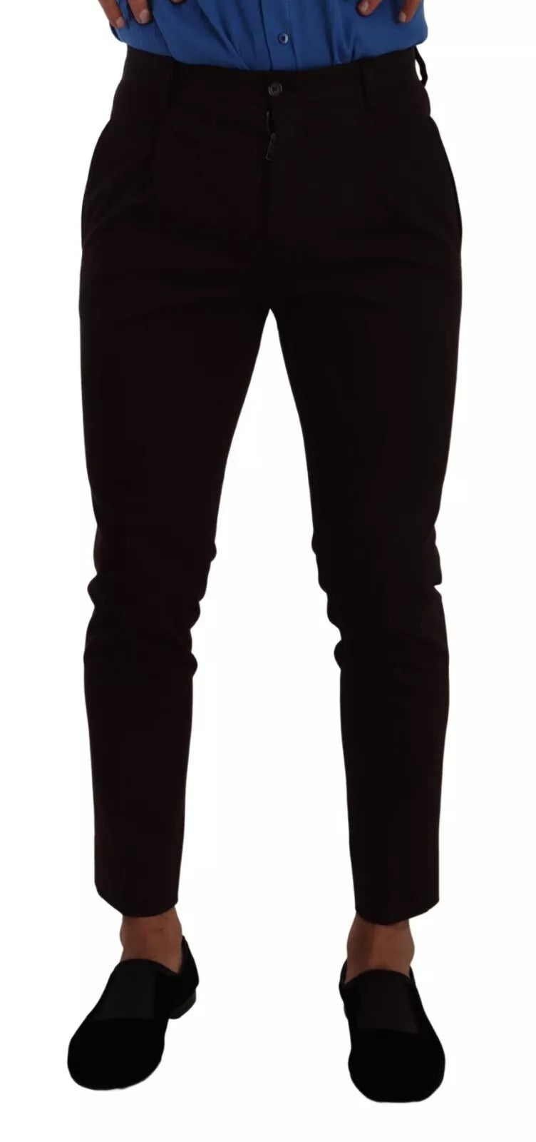 Dolce & Gabbana Bordeaux Cotton Stretch Skinny Trouser | Regal Royce