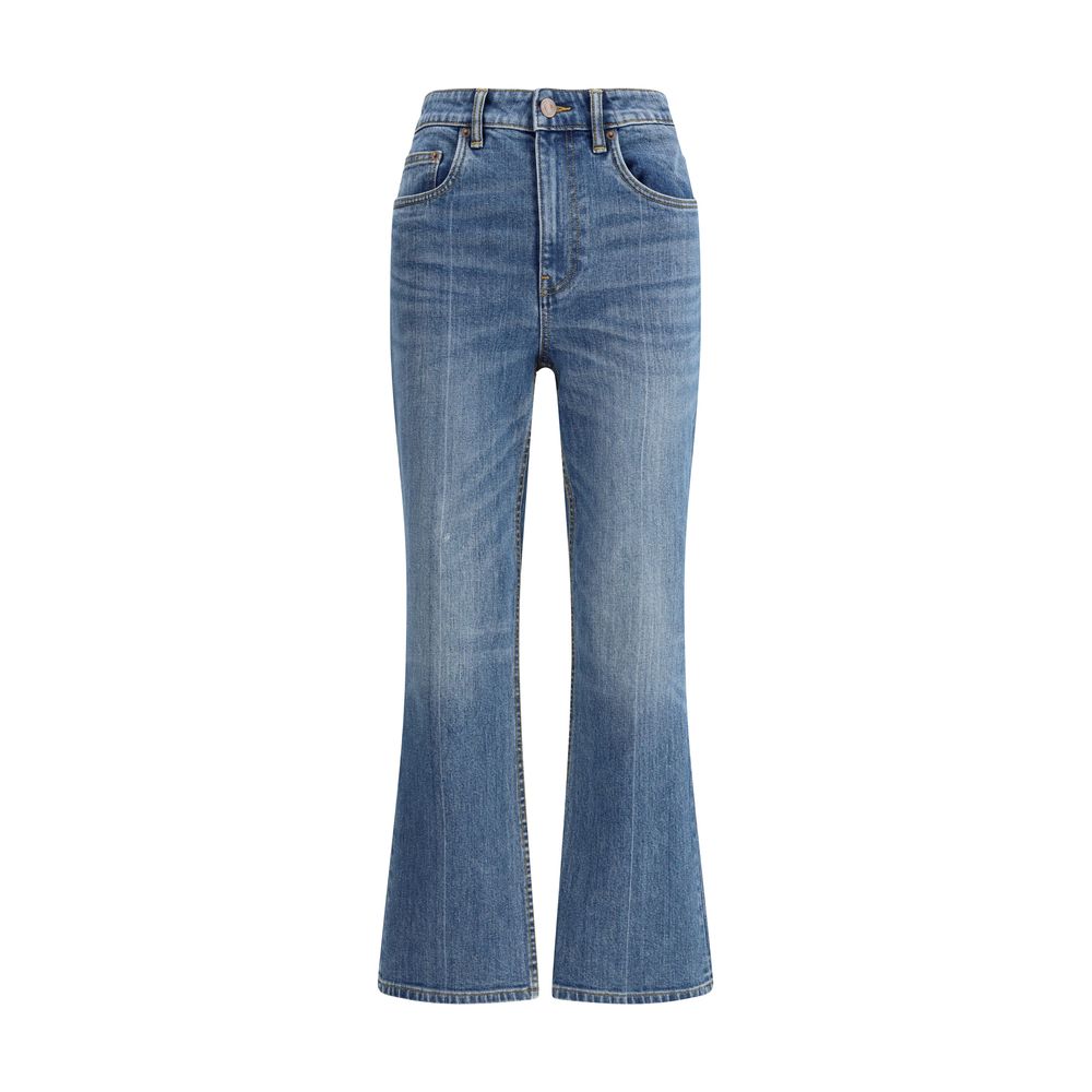 Tory Burch Light Blue Cotton Cropped Jeans | Regal Royce
