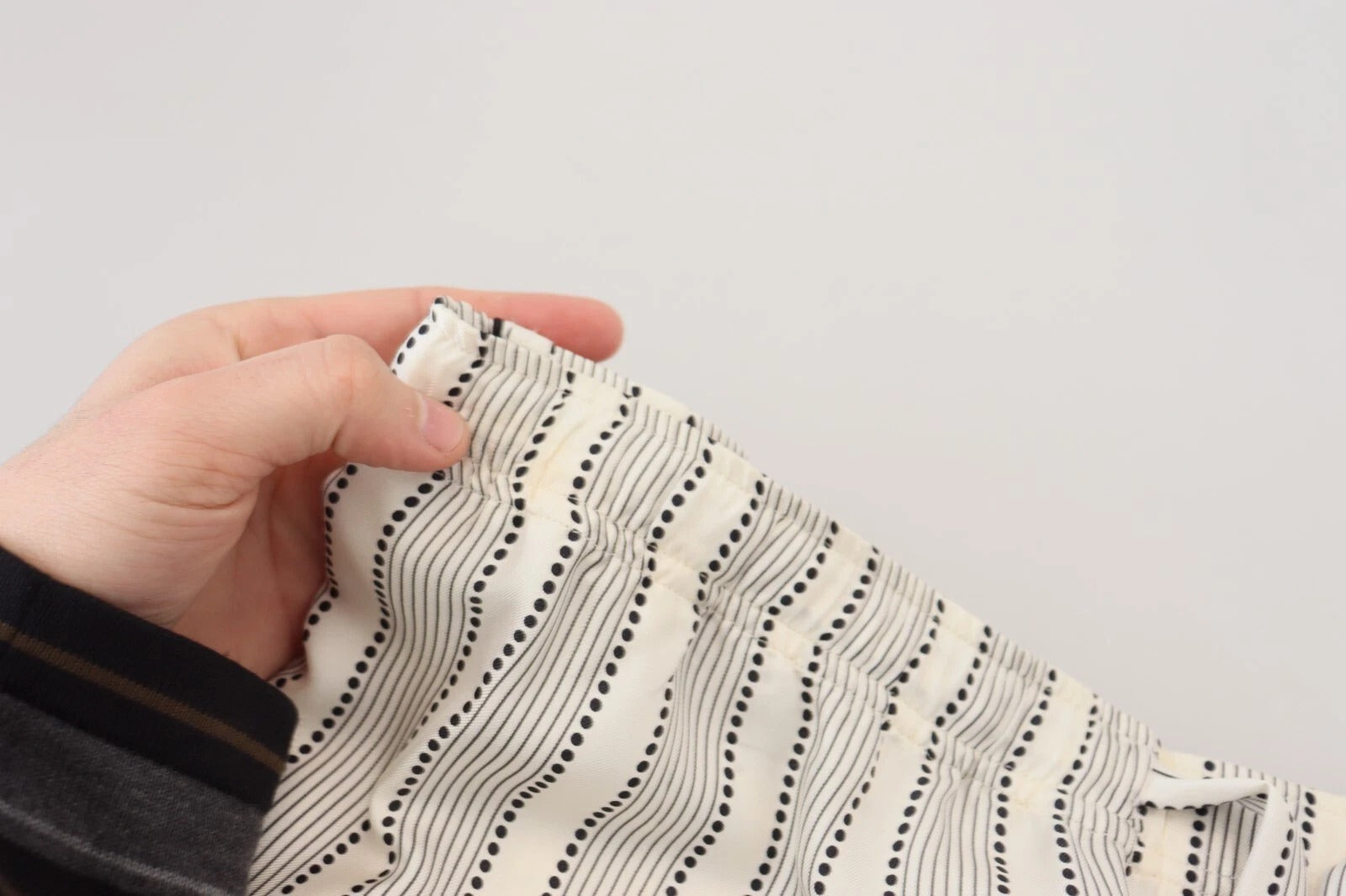 Dolce & Gabbana White Stripes Silk Lounge Trouser Pants | Regal Royce