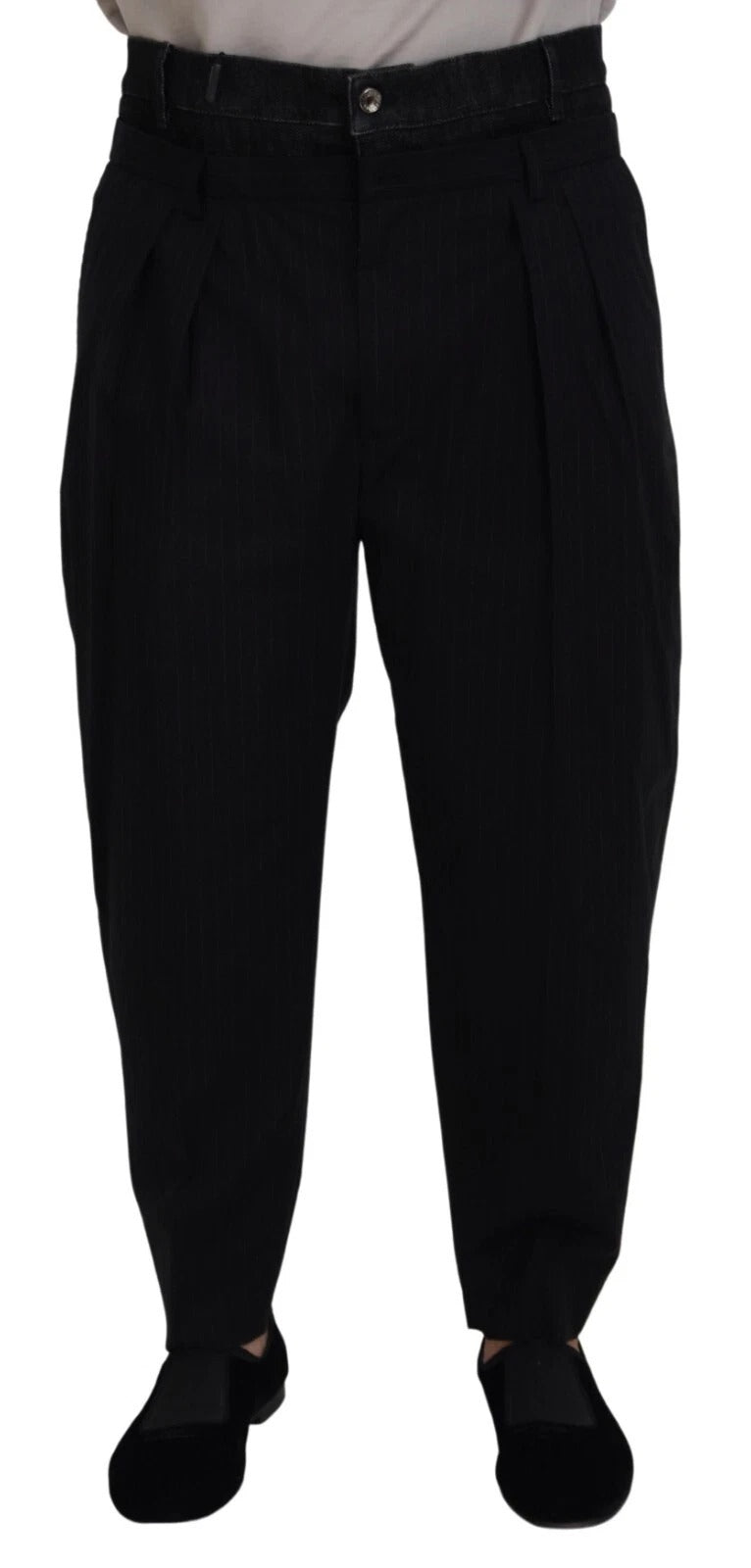 Dolce & Gabbana Black CottonStretch Loose DenimTrouser Jeans | Regal Royce