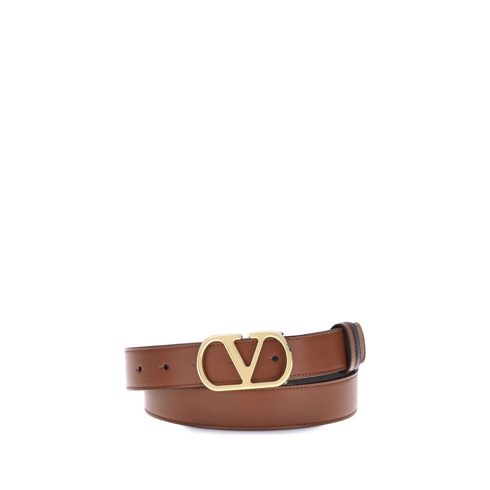 Valentino Garavani Brown Calf Leather Bos Taurus Regular Belt | Regal Royce
