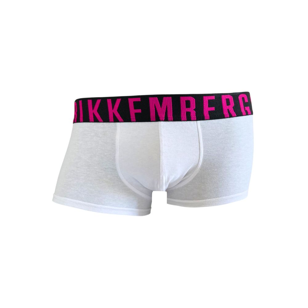 Bikkembergs White Cotton Men Boxer | Regal Royce