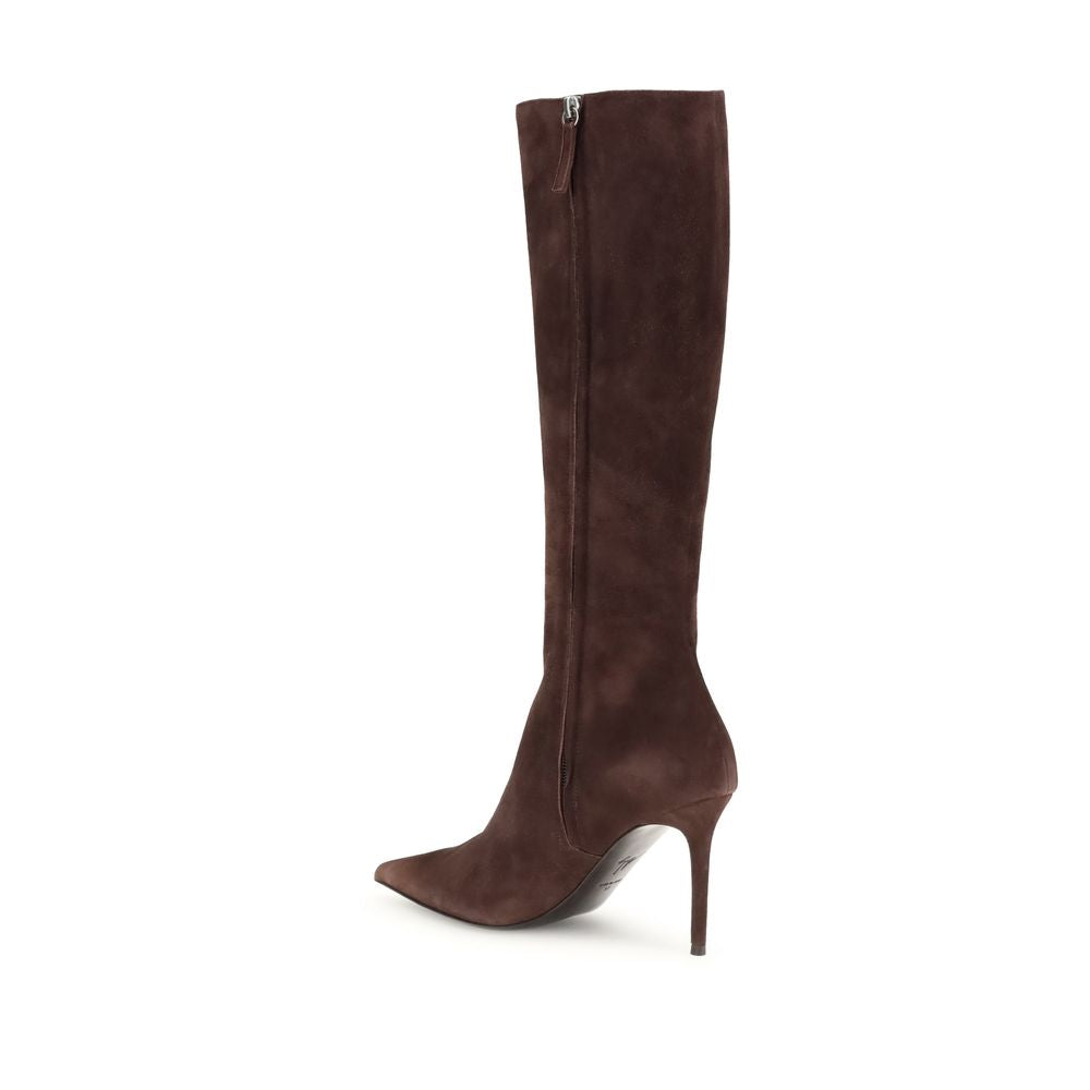 Giuseppe Zanotti Brown Leather High Heel Boots | Regal Royce