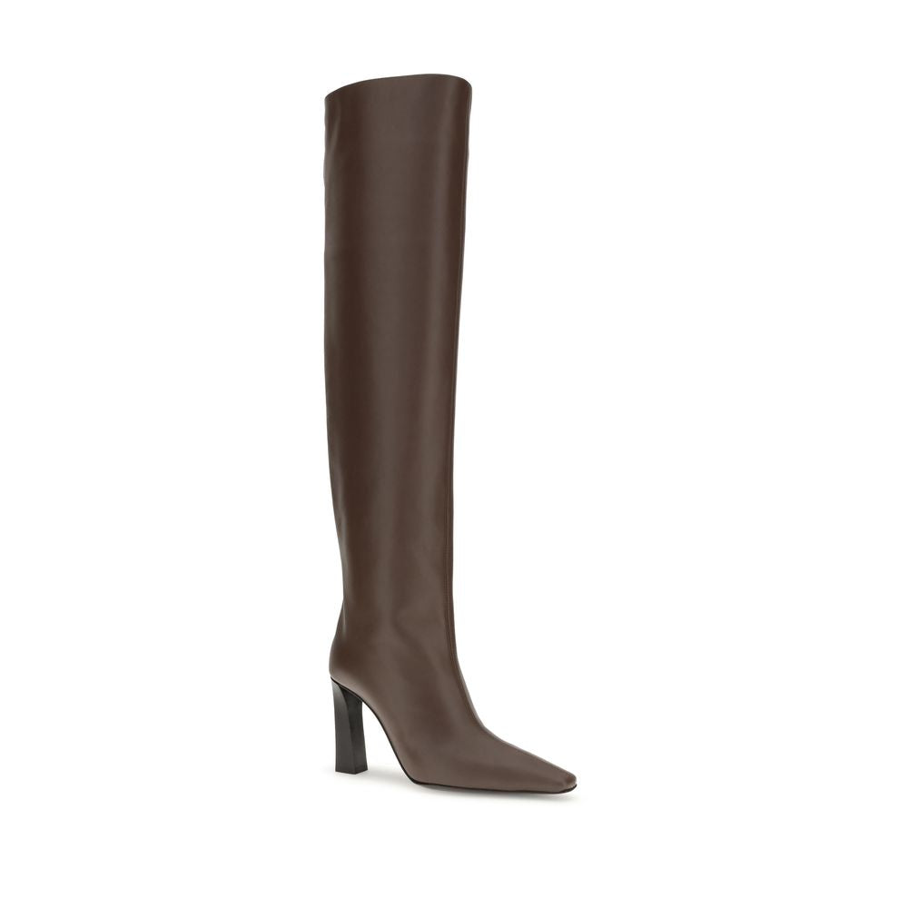 Giuseppe Zanotti Brown Leather Over The Knee | Regal Royce