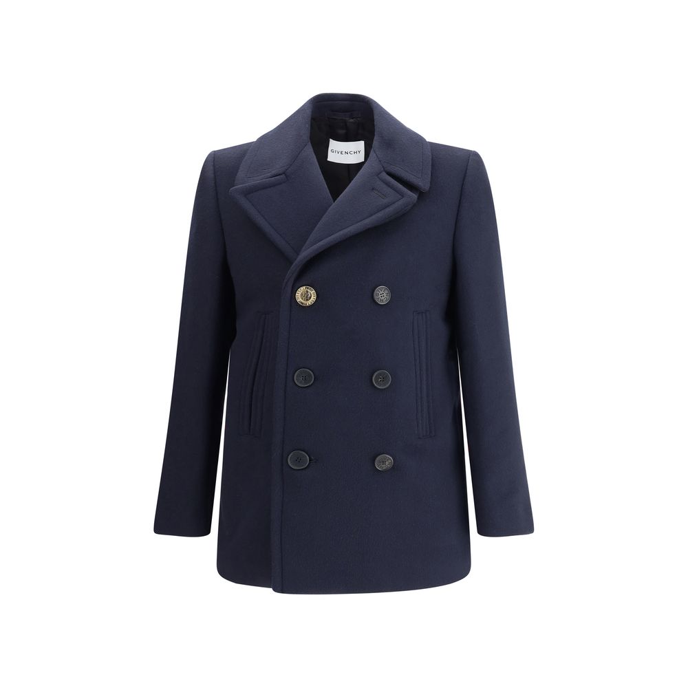 Givenchy Blue Wool Coat | Regal Royce