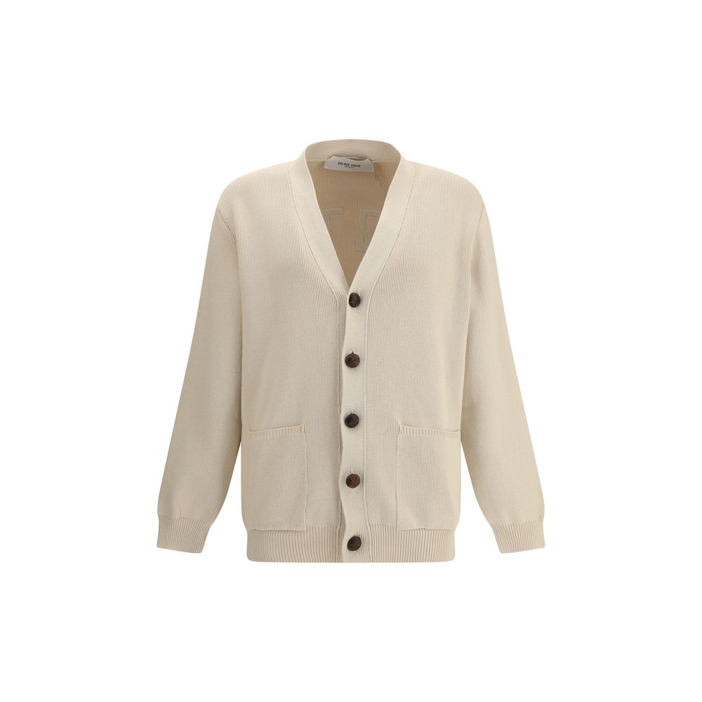 Golden Goose Cream Cotton Cardigan