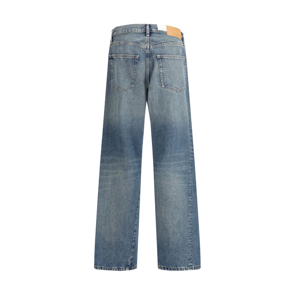 Sunflower Blue Cotton Jeans Denim | Regal Royce