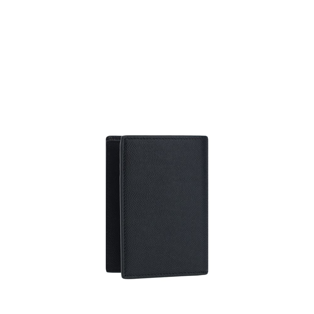 Saint Laurent Black Calf Leather Bos Taurus Wallet | Regal Royce