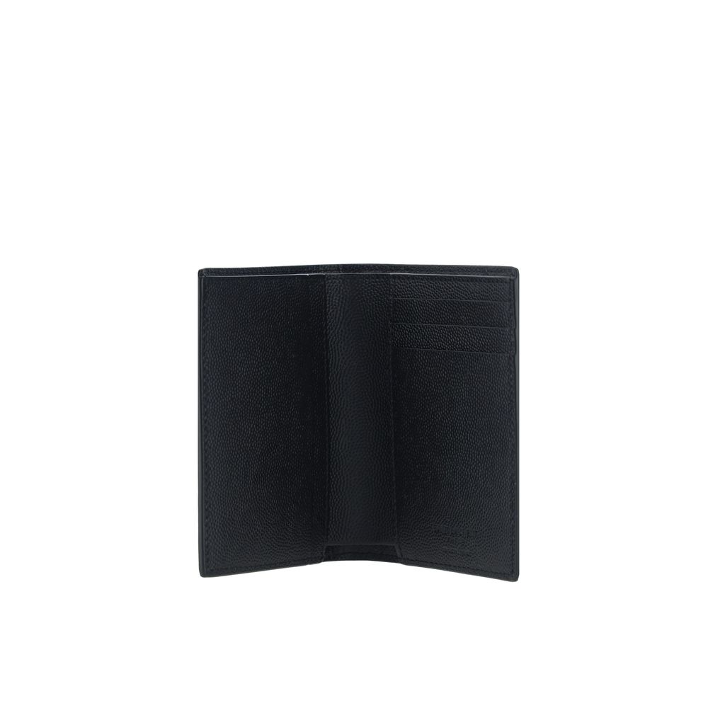 Saint Laurent Black Calf Leather Bos Taurus Wallet | Regal Royce