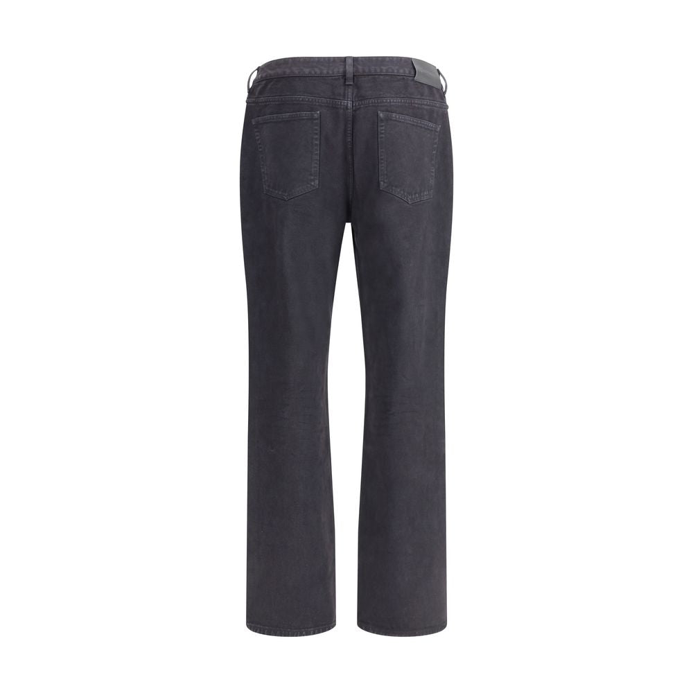 Saint Laurent Black Cotton Straight-Leg Jeans | Regal Royce