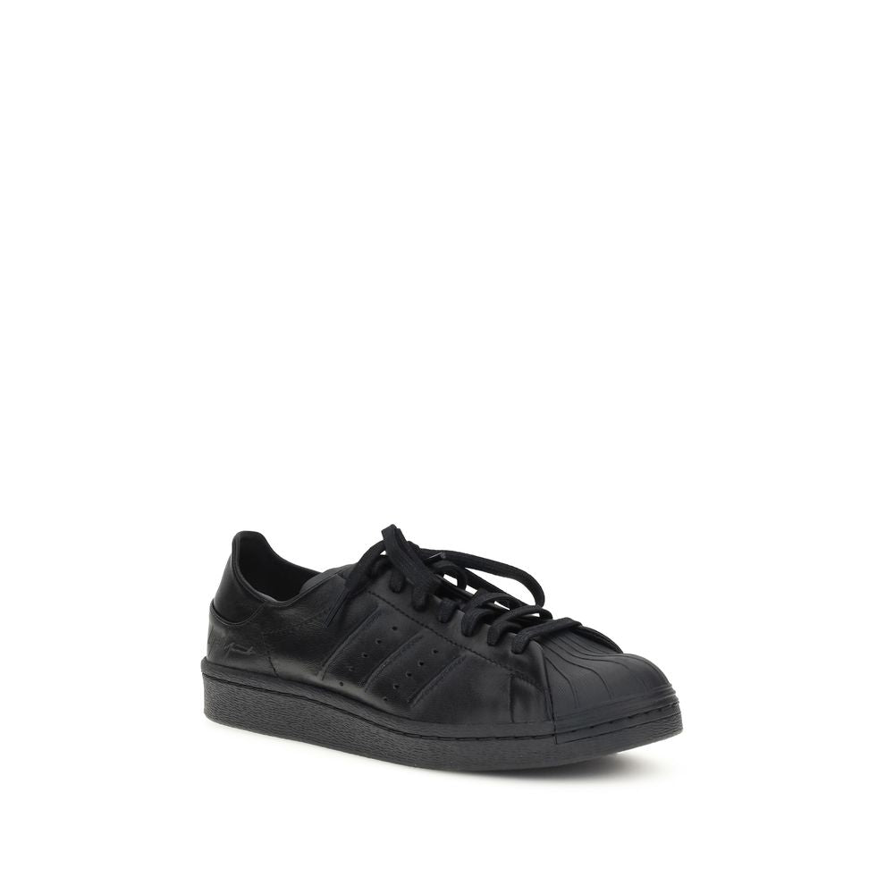 Y-3 Black Calf Leather Bos Taurus Sneakers | Regal Royce