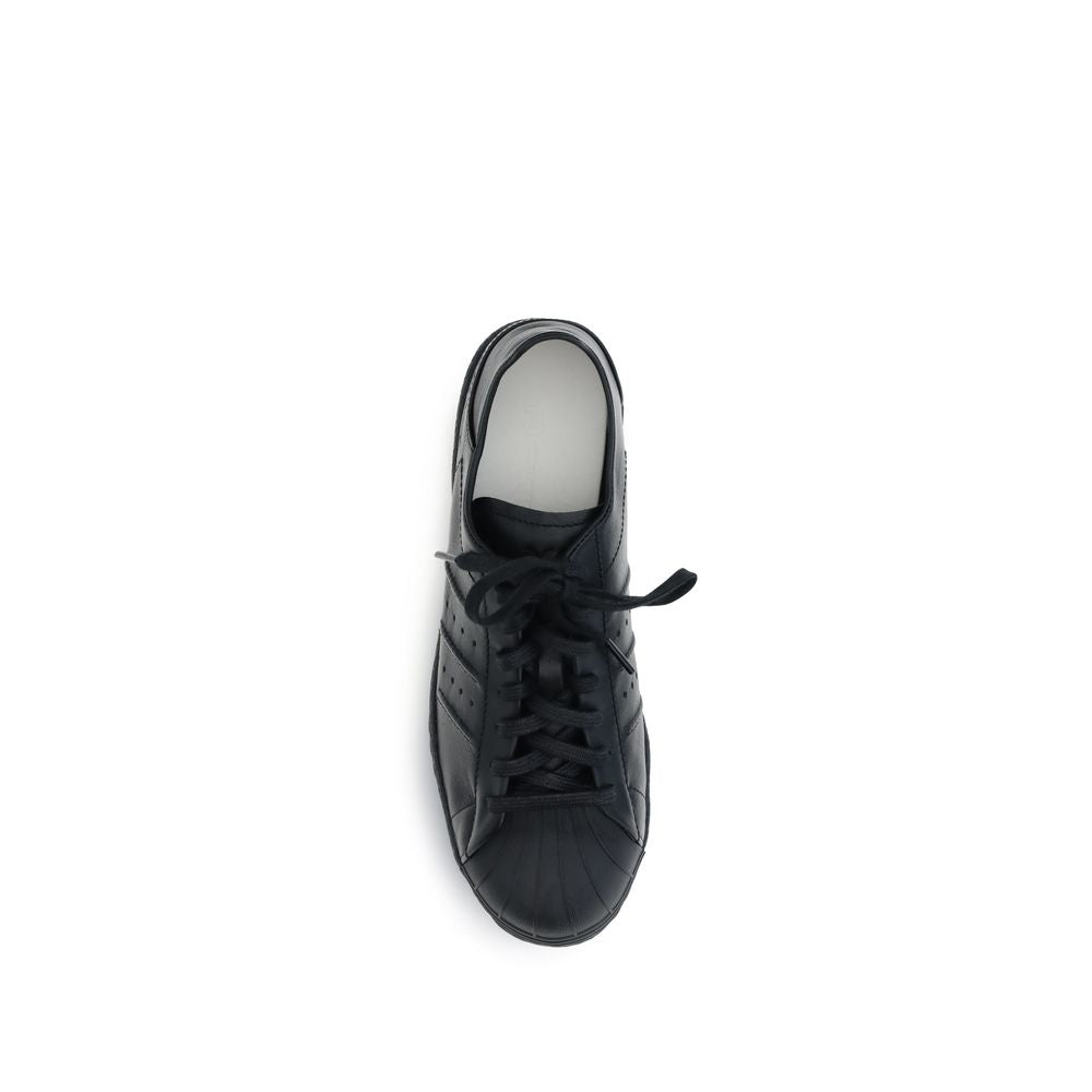 Y-3 Black Calf Leather Bos Taurus Sneakers | Regal Royce