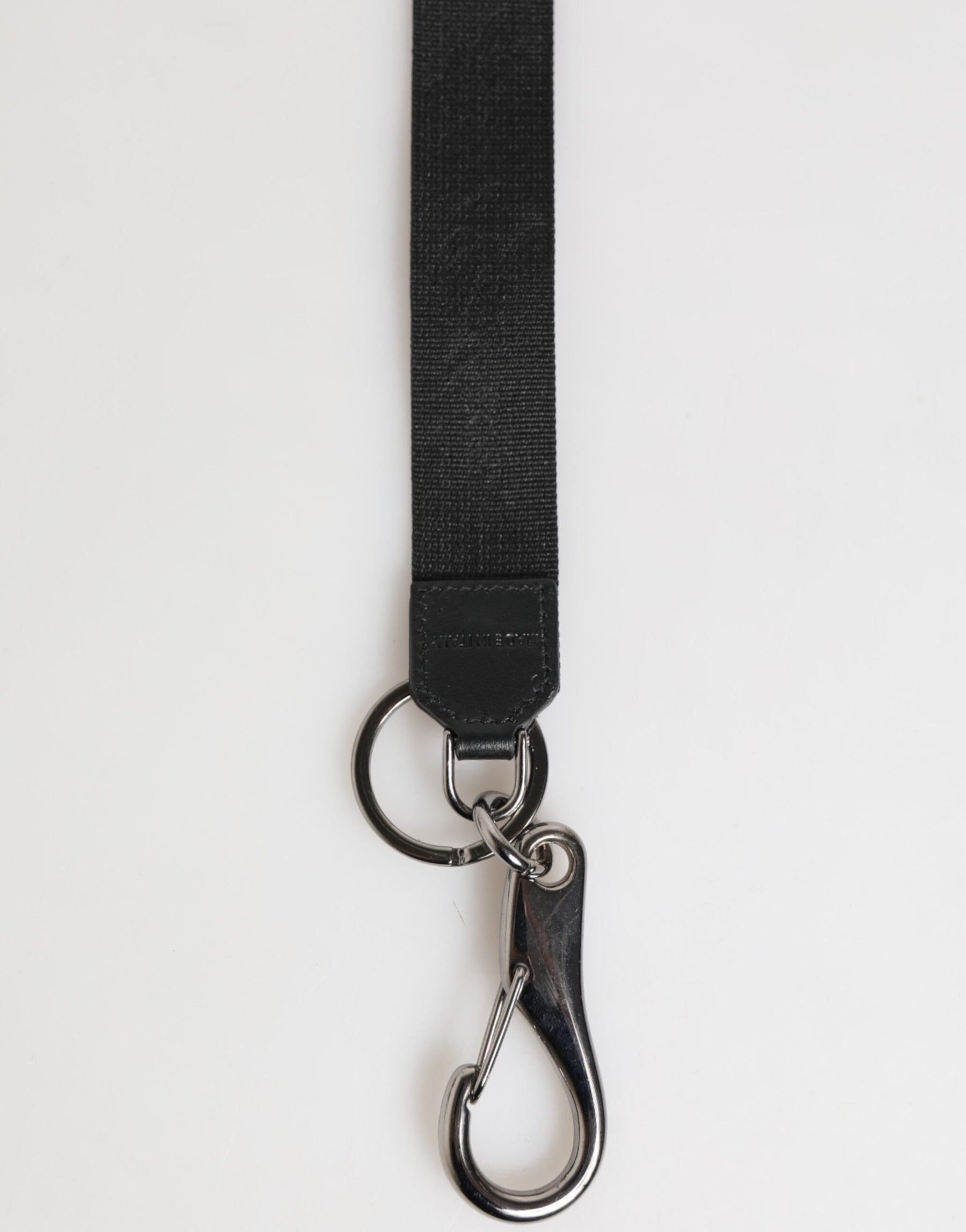 Dolce & Gabbana Black Burgundy Polyester DG Logo Men Keychain Keyring | Regal Royce