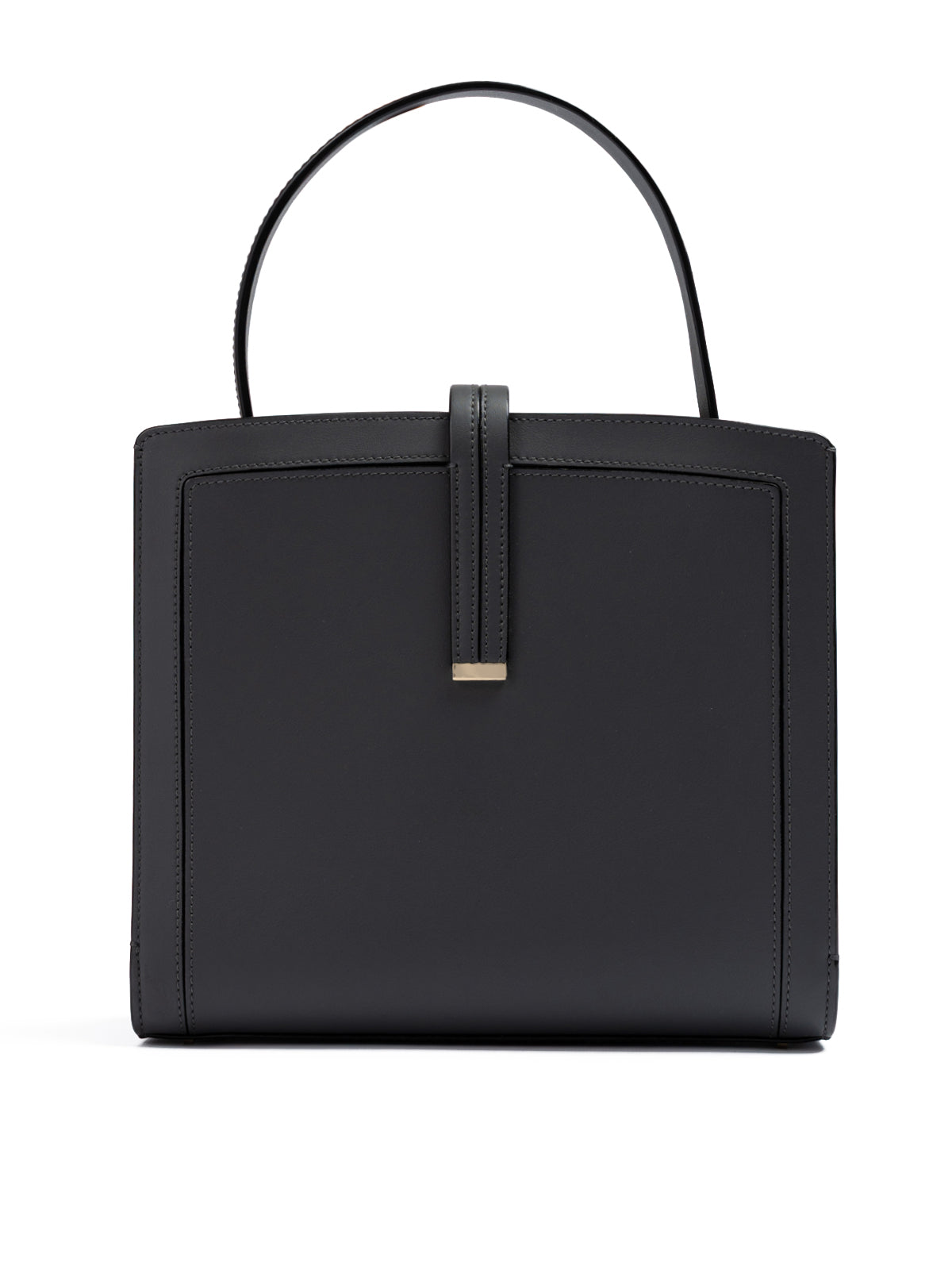 Giada Anthracite Leather Shoulder Bag | Regal Royce