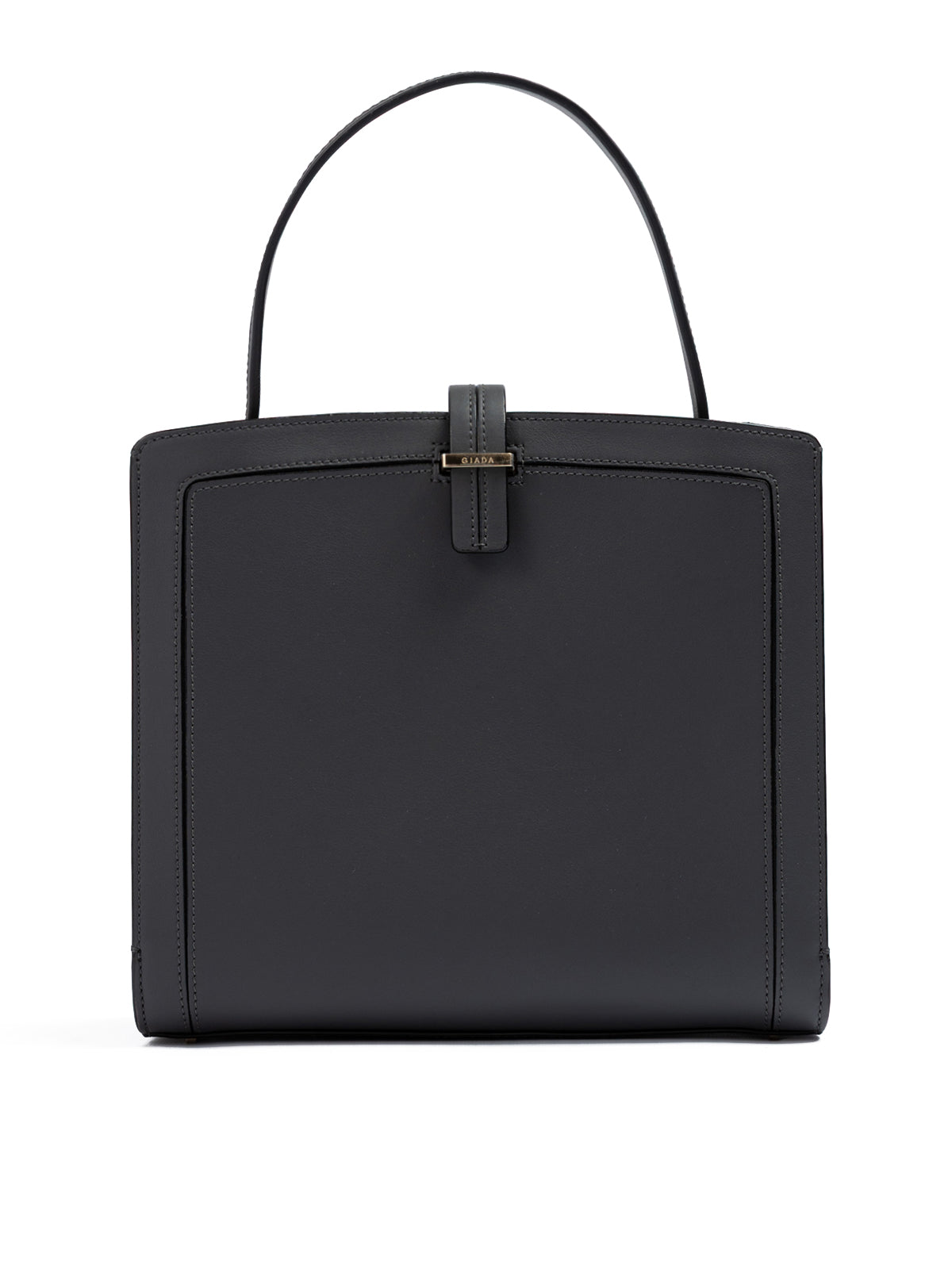 Giada Anthracite Leather Shoulder Bag | Regal Royce