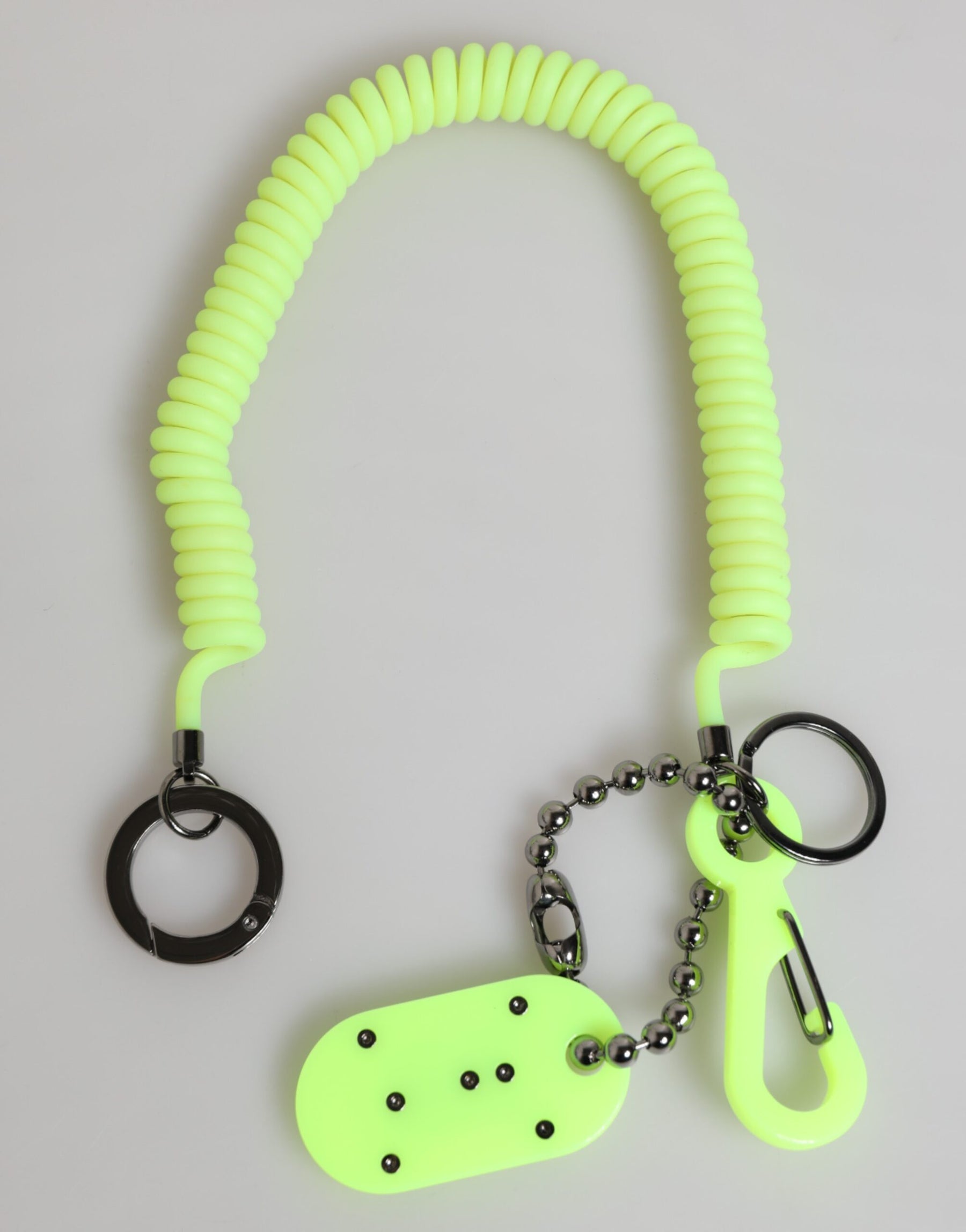 Dolce & Gabbana Green Springy Key Holder DG Logo Men's Keychain | Regal Royce