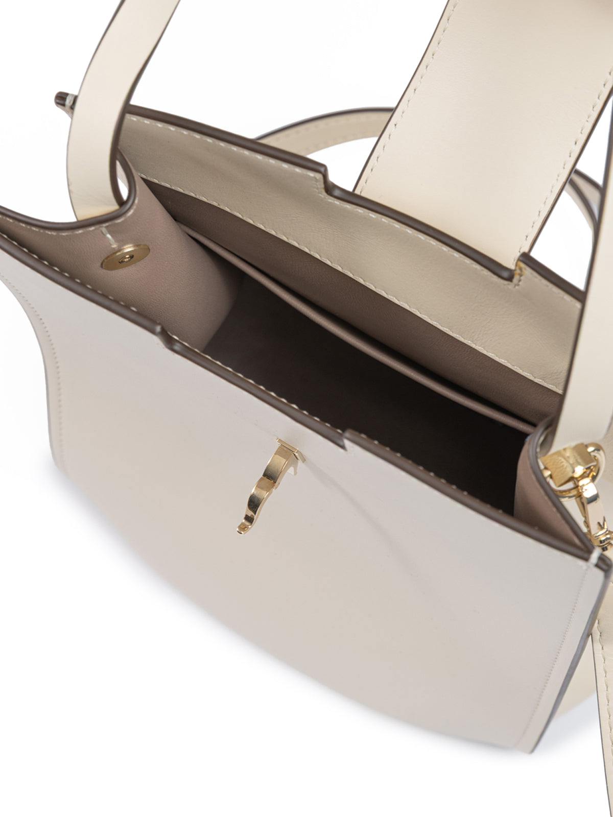 Giada White Leather Shoulder Bag | Regal Royce