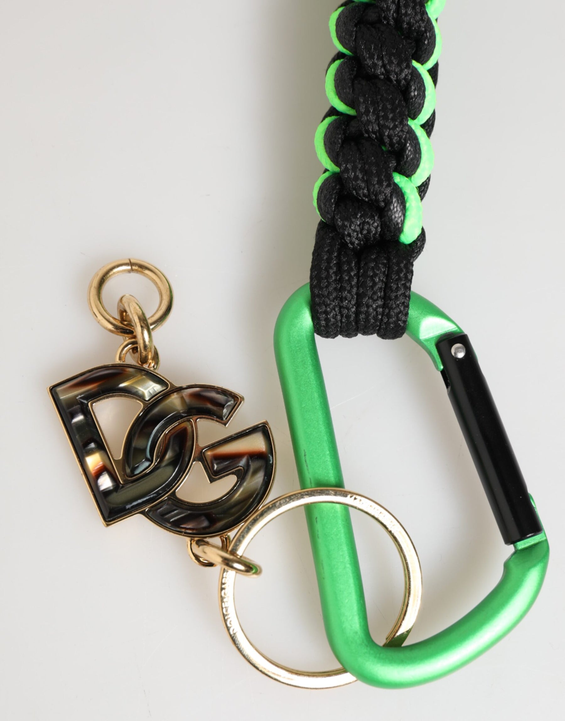 Dolce & Gabbana Multicolor Polyester Tape String DG Logo Keychain Keyring | Regal Royce