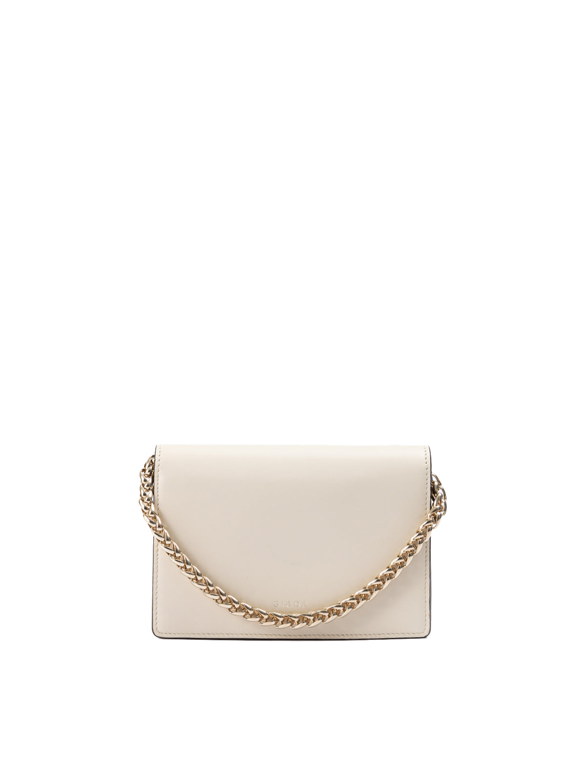 Giada Beige Leather Clutch Bag | Regal Royce