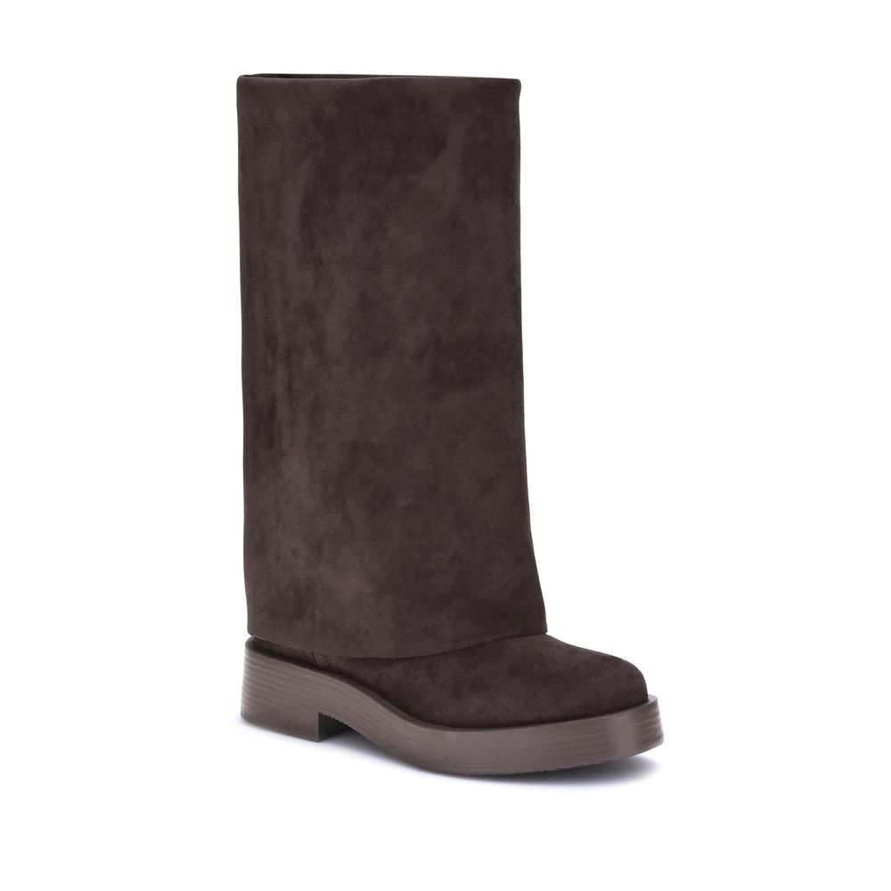 Casadei Brown Polyester Boots | Regal Royce