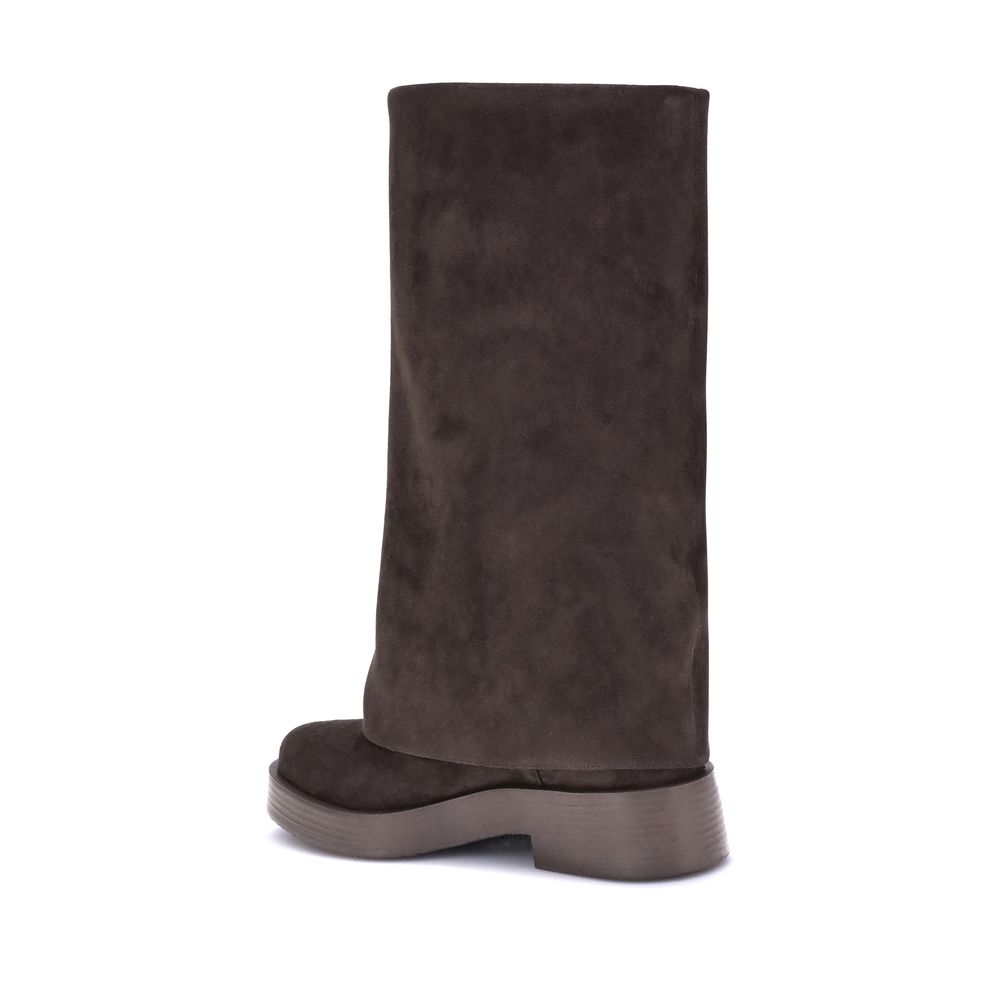 Casadei Brown Polyester Boots | Regal Royce