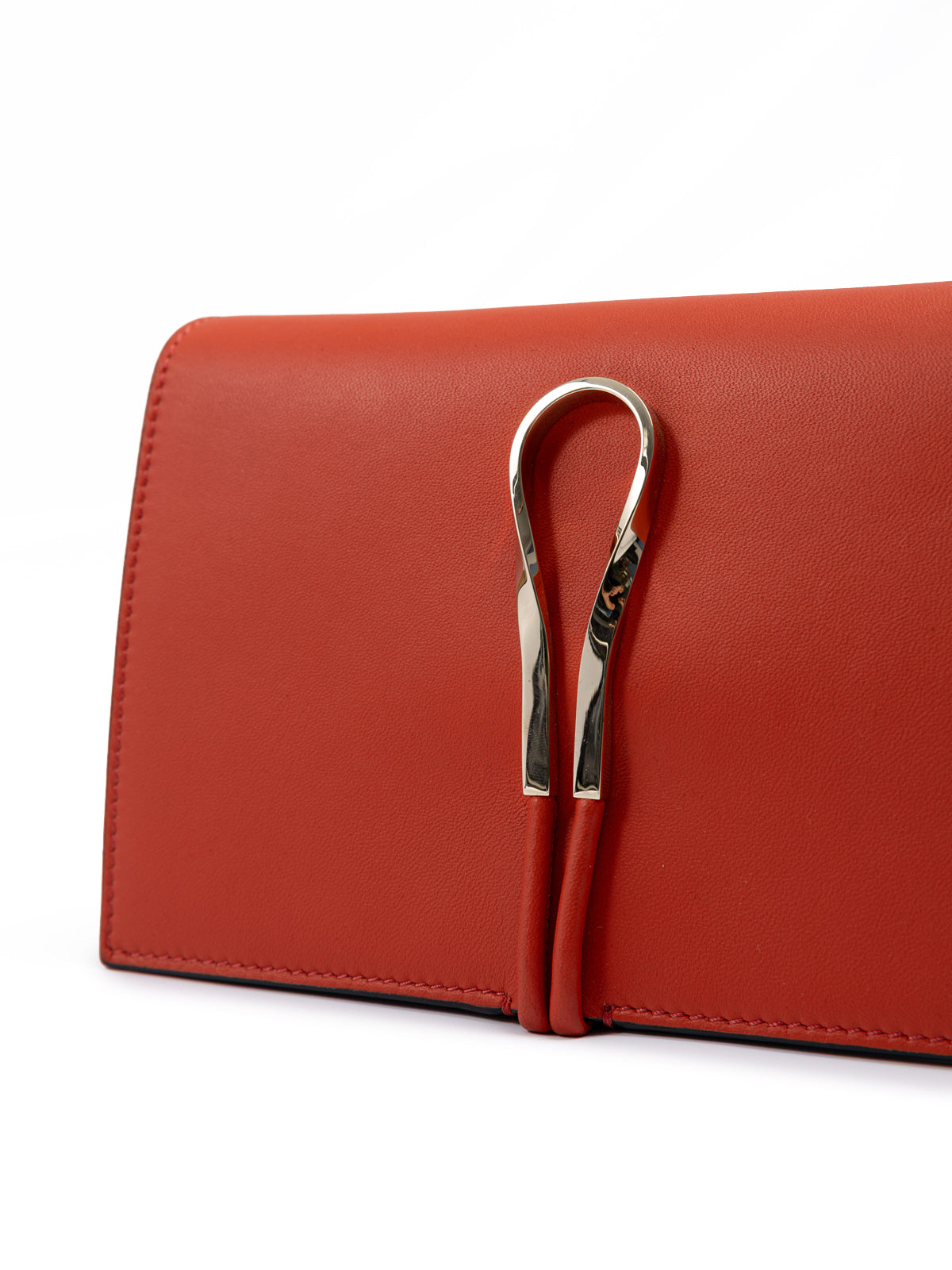 Giada Red Leather Clutch Bag | Regal Royce