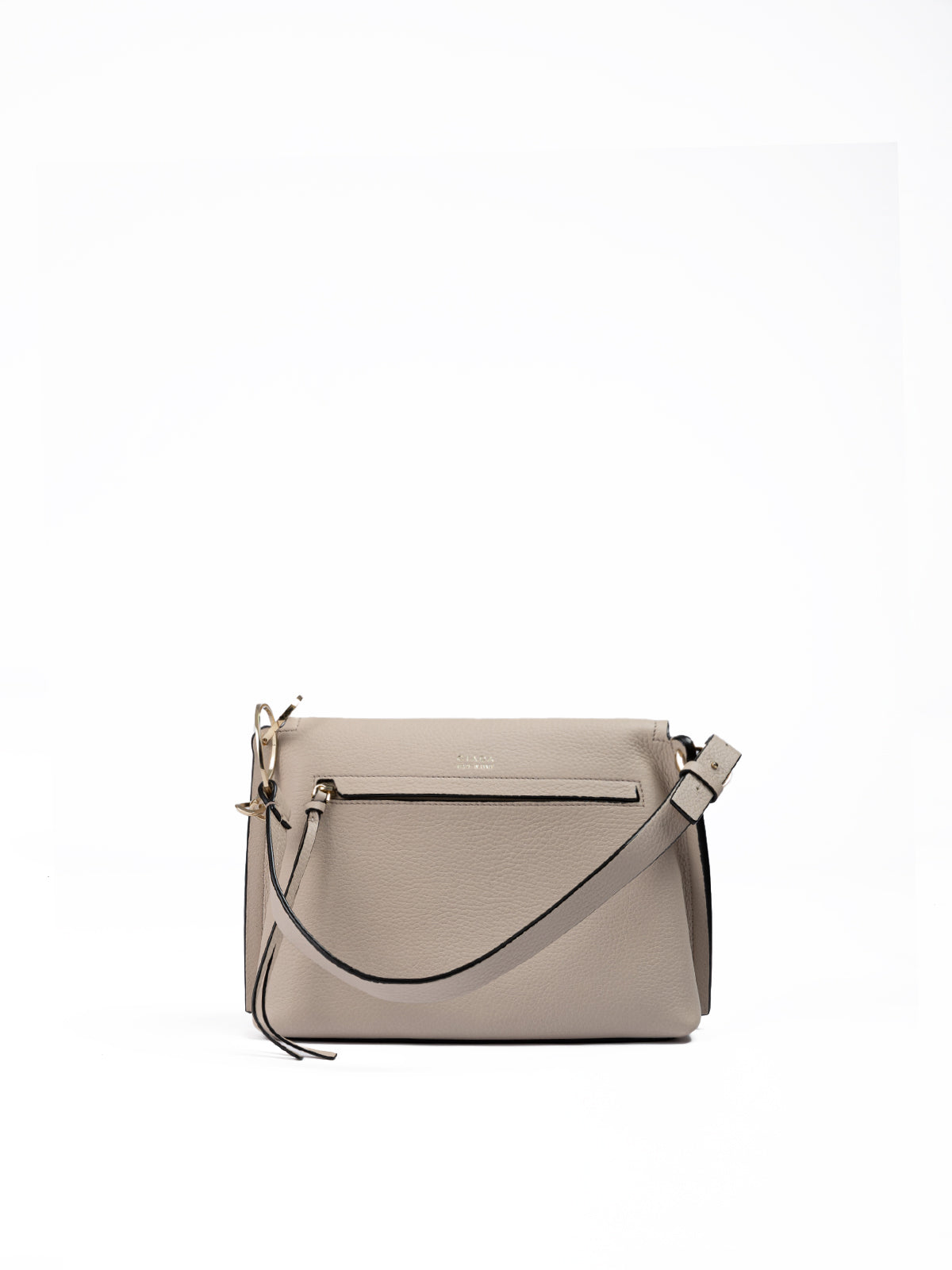 Giada Beige Grained Leather Crossbody Bag | Regal Royce