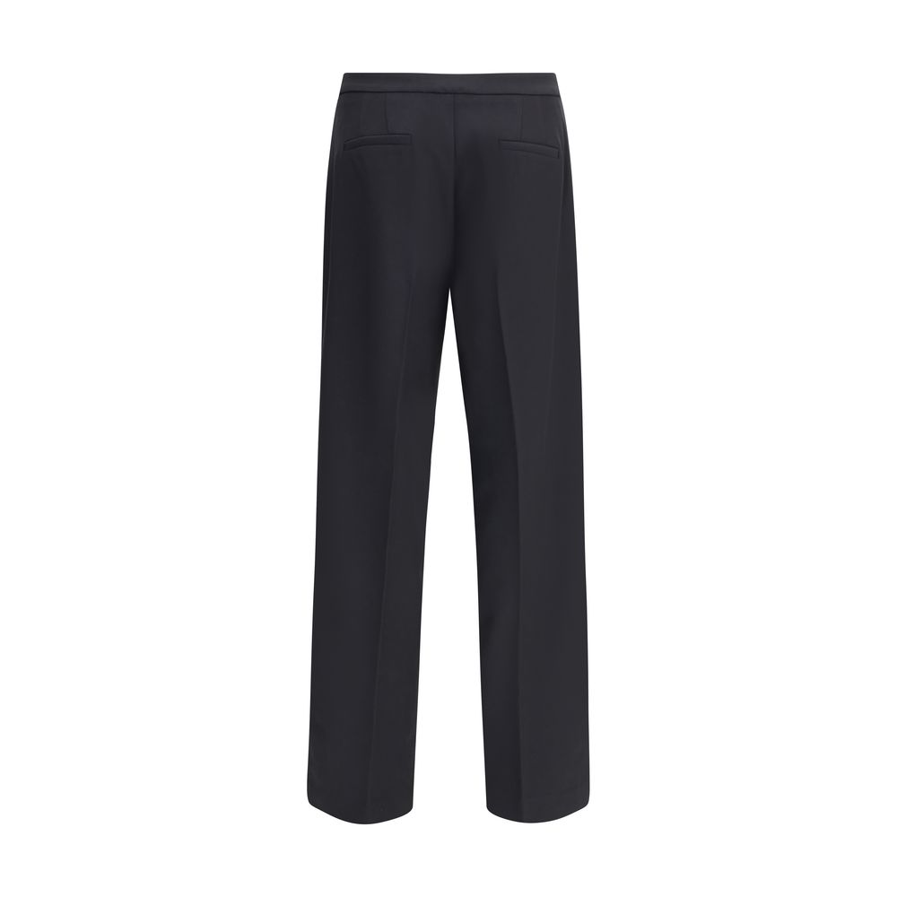 Cruna Black Polyester Casual Pants | Regal Royce