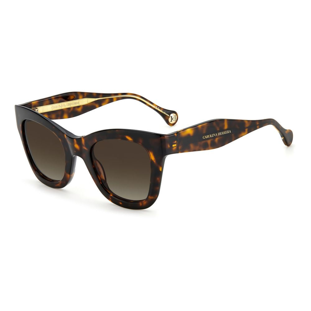 Carolina Herrera Brown Acetate Sunglasses | Regal Royce