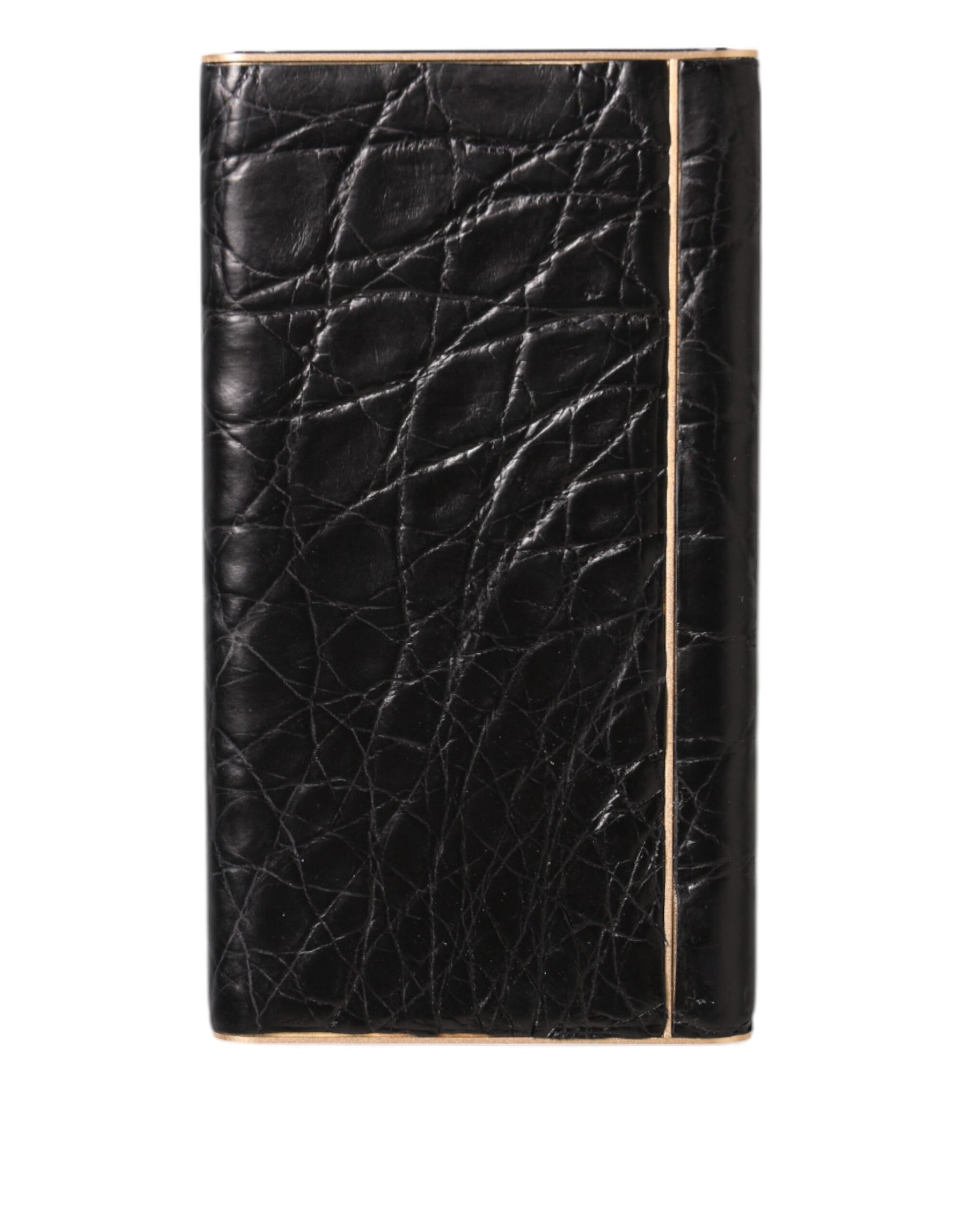 Dolce & Gabbana Black Leather Embossed Exotic 3000mAh  Power Bank Charger USB | Regal Royce