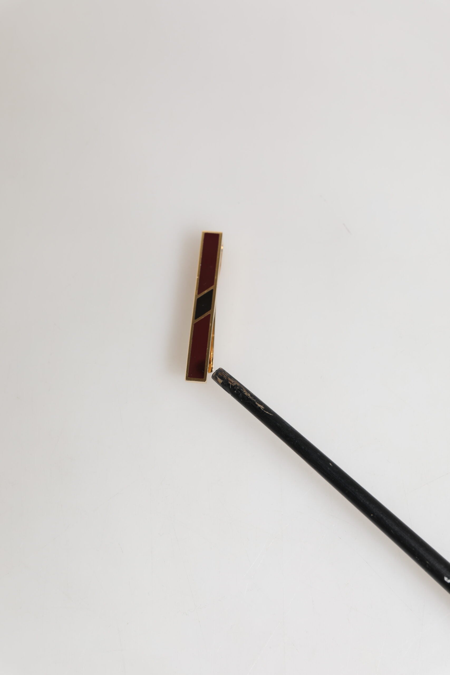 Dolce & Gabbana Multicolor Gold Tone Brass Men's Accessory Tie Clip Bar | Regal Royce