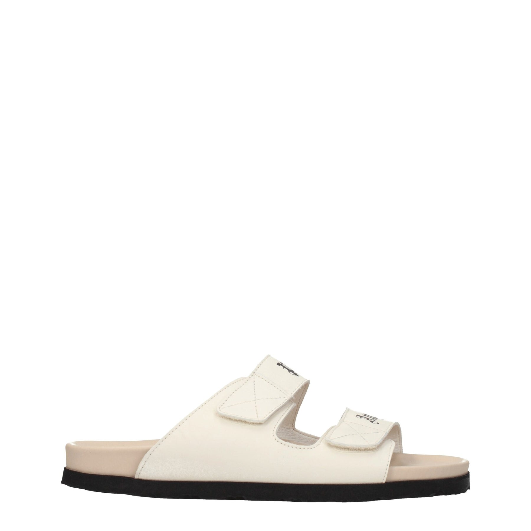 Palm Angels Beige Leather Slippers | Regal Royce