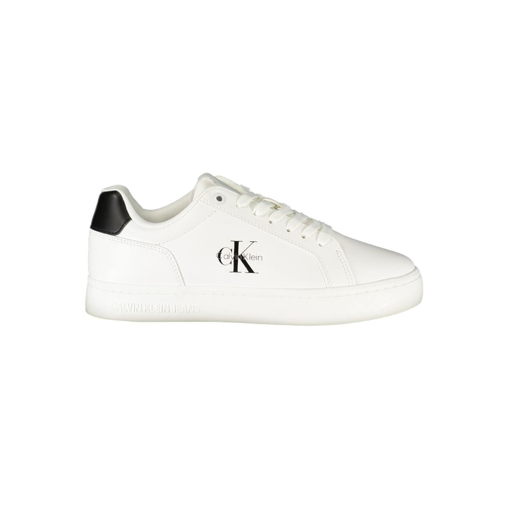 Calvin Klein Bianco Polyurethane Women Sneaker | Regal Royce