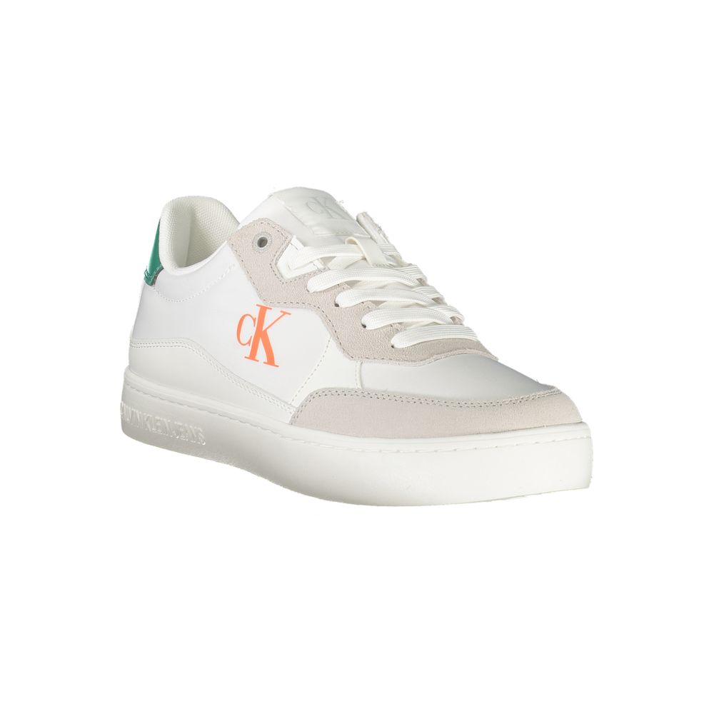 Calvin Klein Bianco Polyurethane Men Sneaker | Regal Royce