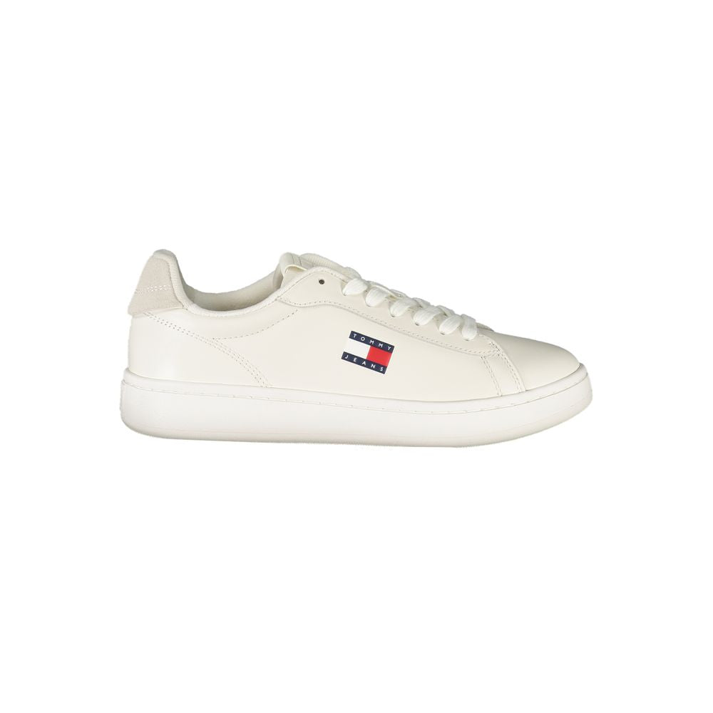Tommy Hilfiger Bianco Polyurethane Women Sneaker | Regal Royce