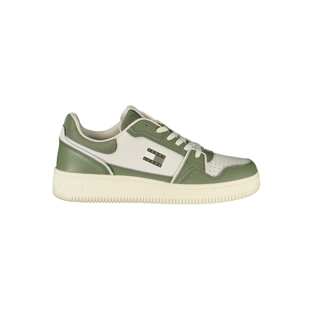Tommy Hilfiger Green Leather Men Sneaker | Regal Royce