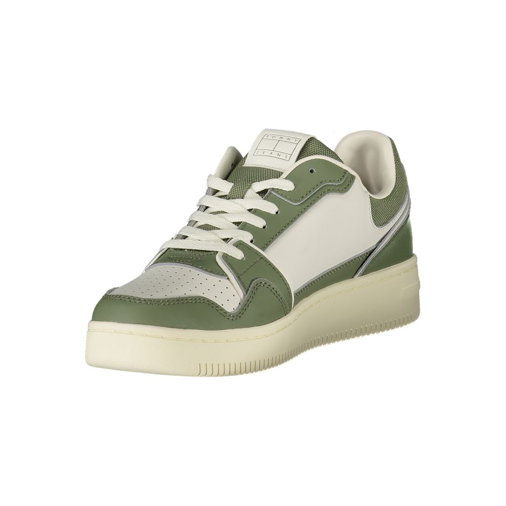Tommy Hilfiger Green Leather Men Sneaker | Regal Royce