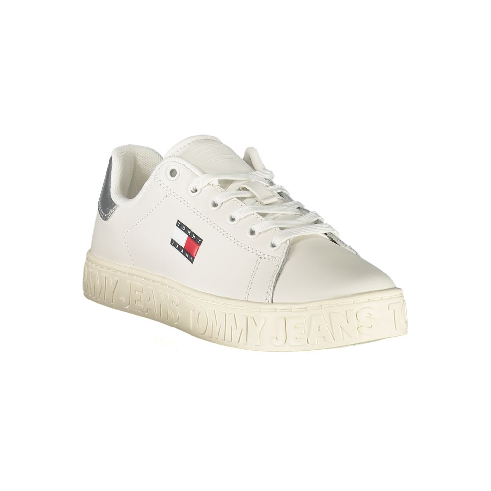 Tommy Hilfiger Bianco Polyurethane Women Sneaker | Regal Royce