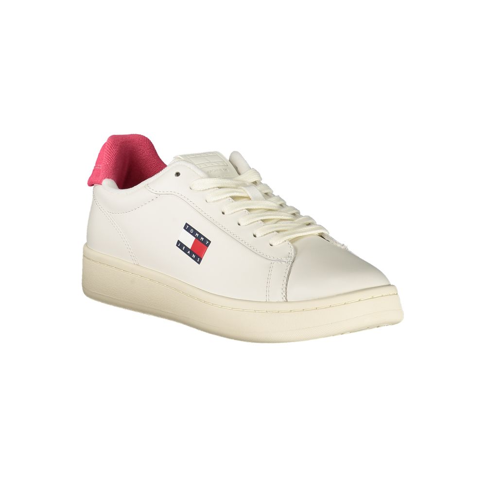 Tommy Hilfiger Bianco Polyurethane Women Sneaker | Regal Royce